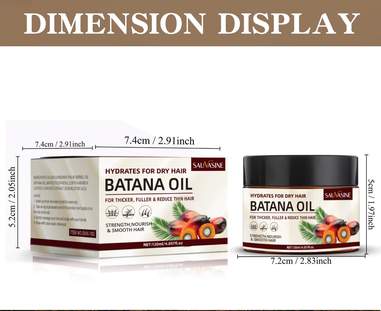 Organic Batana Oil, Regrow, Strengthen, Shine